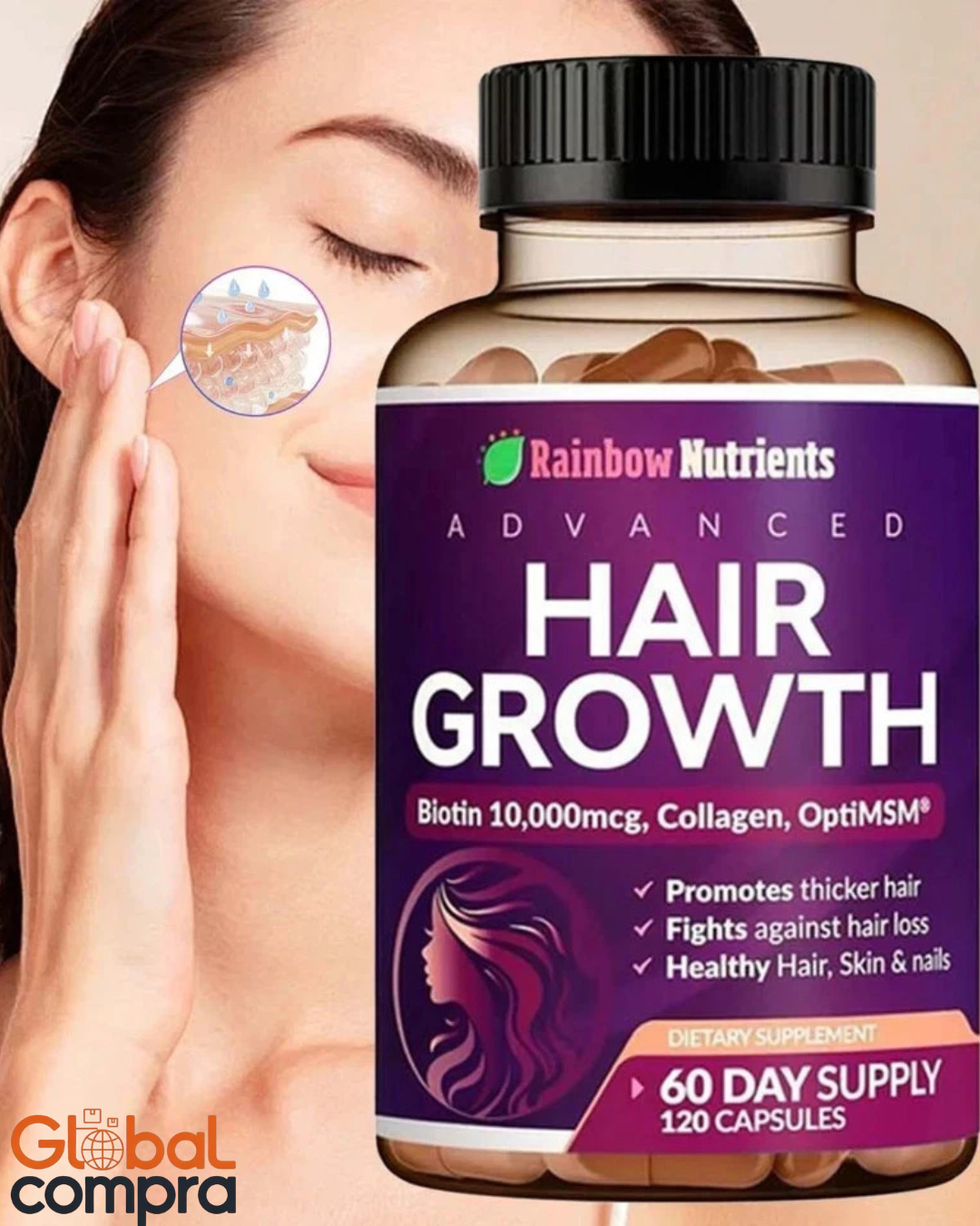 Vitaminas para el crecimiento capilar avanzado - HAIR GROWTH